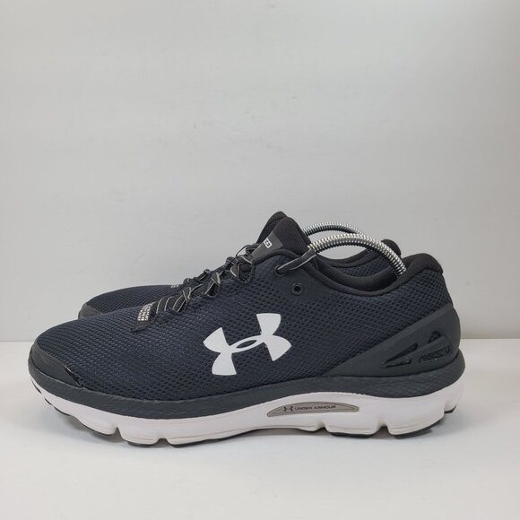 Under Armour Charged Gemini Men's Black Running Shoes 3023276-001 US Size 13 - Picture 2 of 8